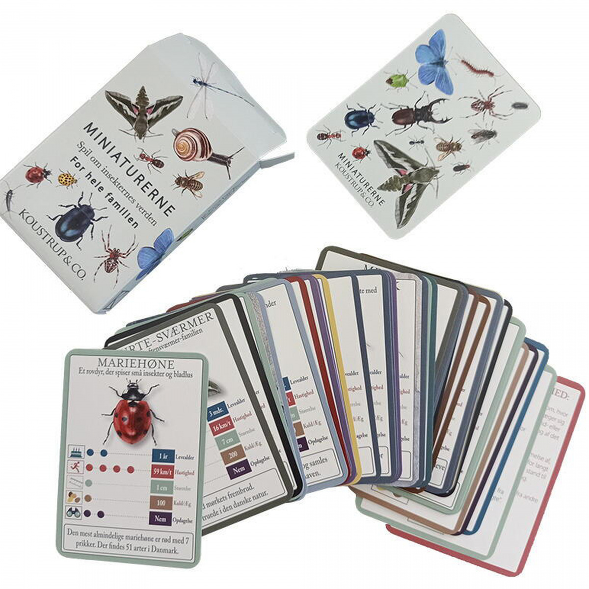 Koustrup spillekort med insekter