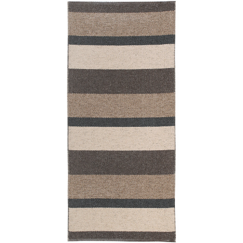 Horredsmattan outdoor rug - Block brown, 70x150