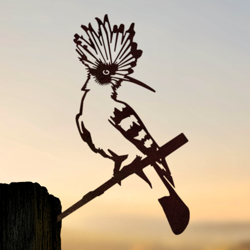 Metalbird vogel in cortenstaal - legervogel