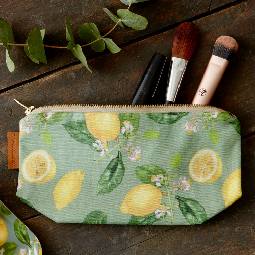 Koustrup & Co. cosmetic bag with bottom - lemons