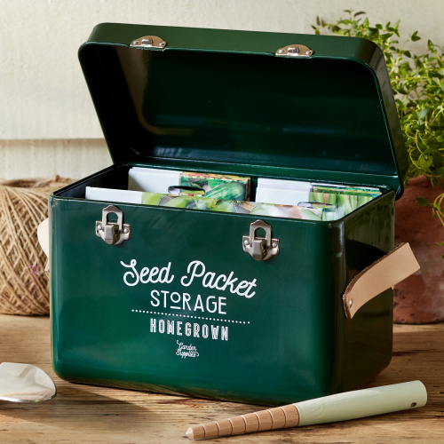 Burgon & Ball box för fröpåsar - grön