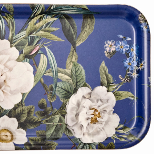 Jim Lyngvild tray, 32x15 - Blue Flower Garden