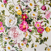 Jim Lyngvild silketørklæde, 90x90 - Rose Flower