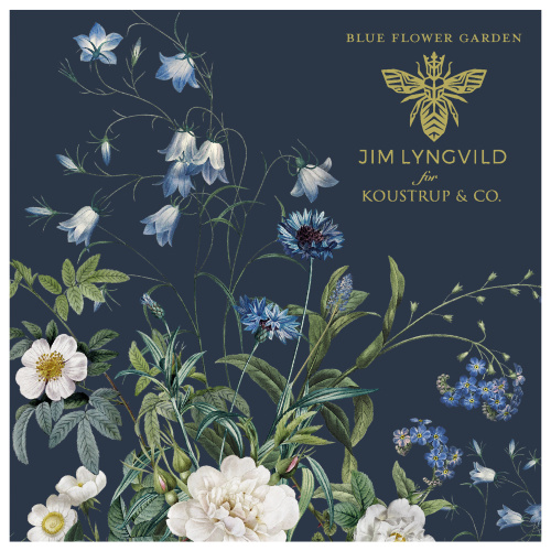 Koustrup & Co. kortmappe - Blue Flower Garden