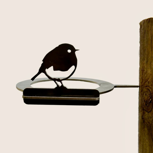 Metalbird fuglebad holder i cortenstål