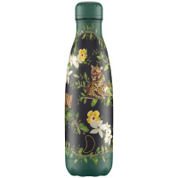 Chilly's termo drikkeflaske - Leoparder og blomster