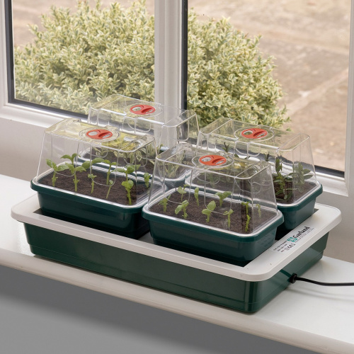 Garland mini greenhouse with heat - 4 trays