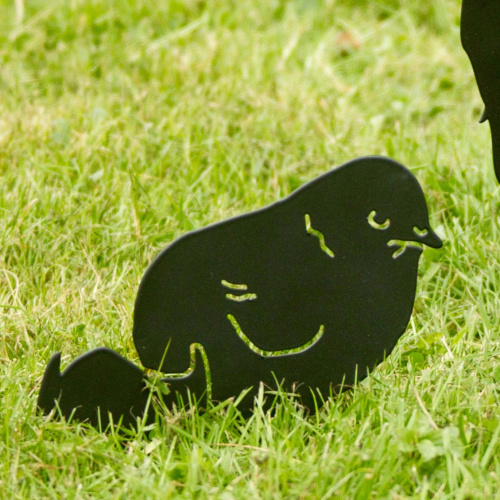 Wildlife Garden Tiersilhouette - Huhn mit Ei