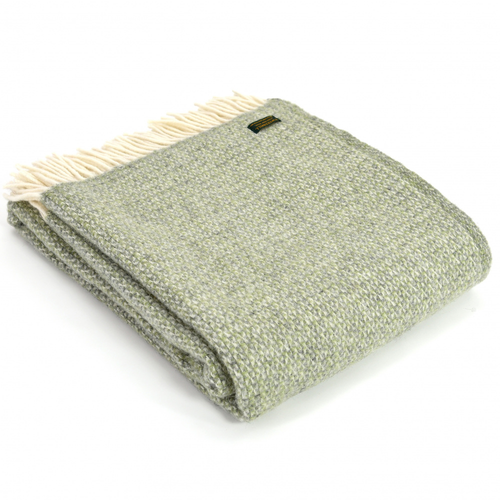 Tweedmill uldplaid - Illusion Green/Grey