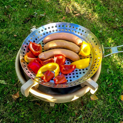 Denk grill pan in stainless steel