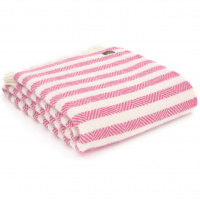 Tweedmill uldplaid - Stripe Candy Cane