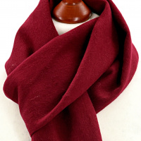 Tweedmill tørklæde i lammeuld - Wine