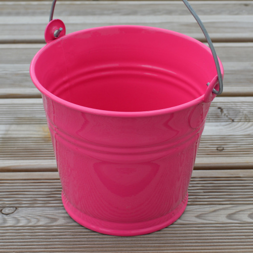Zinc & Jardin 1.5 L bucket with handle - pink