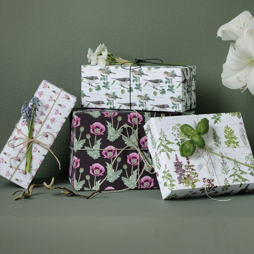 Koustrup & Co. gift wrap - flowers and herbs