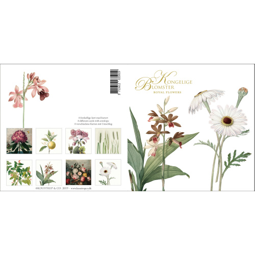 Koustrup & Co. kortmappe - kongelige blomster