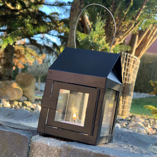 A2 Living lantern for tealight - black
