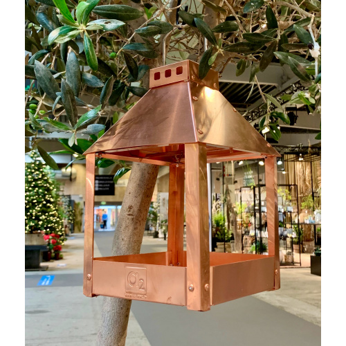 A2 Living bird feeder in real copper