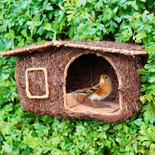 Wildlife World Vogelhaushütte aus Korbgeflecht